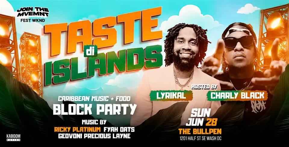 Taste Di Islands MVEMNT Fest Wknd flyer or graphic.