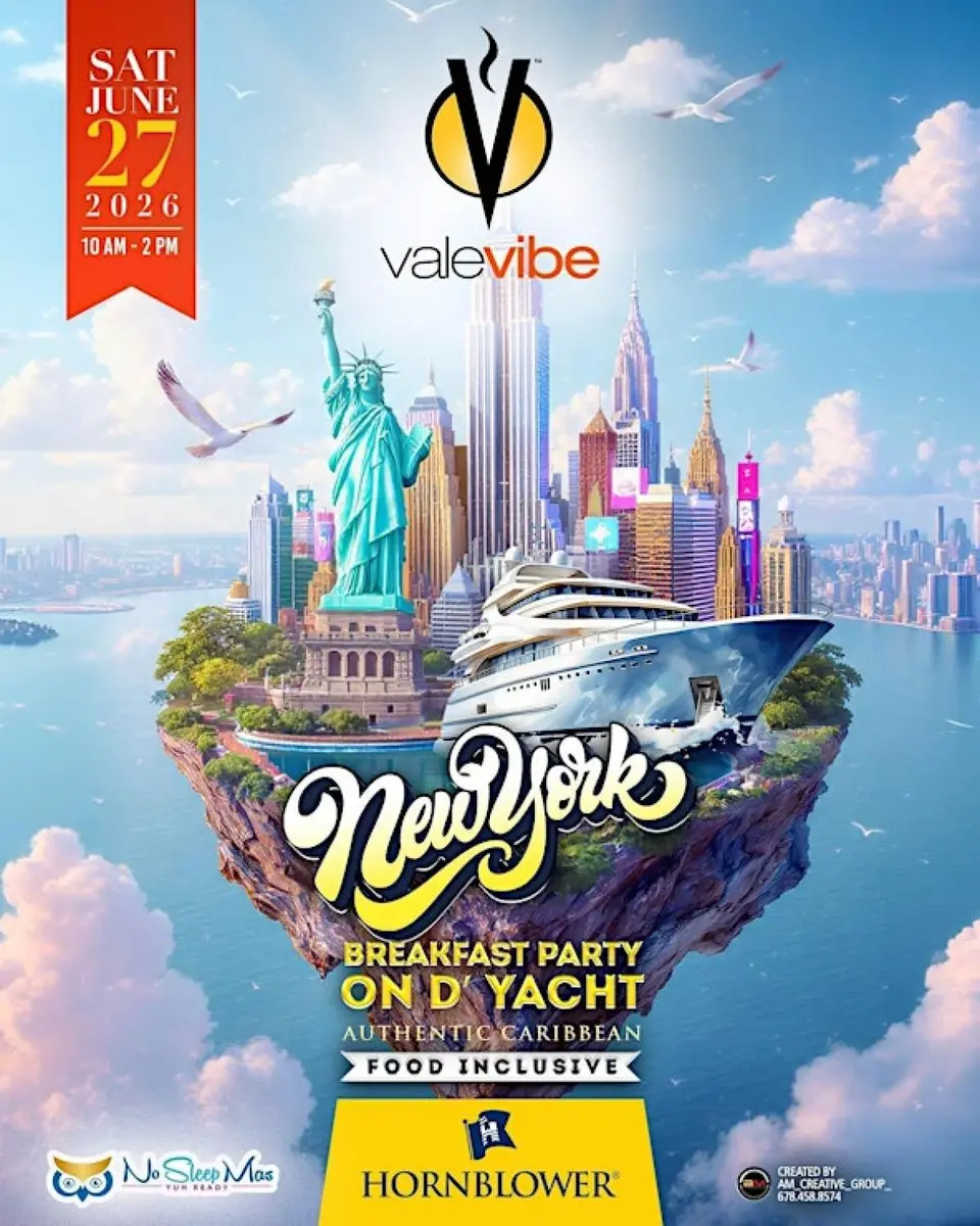 ValeVibe On D’ Yacht flyer or graphic.