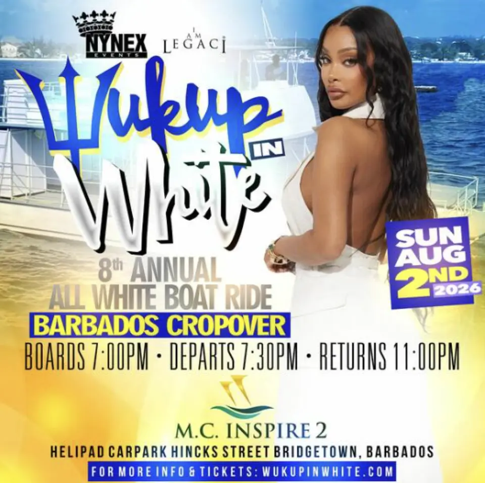Wuk Up In White: All White Boat Ride flyer or graphic.